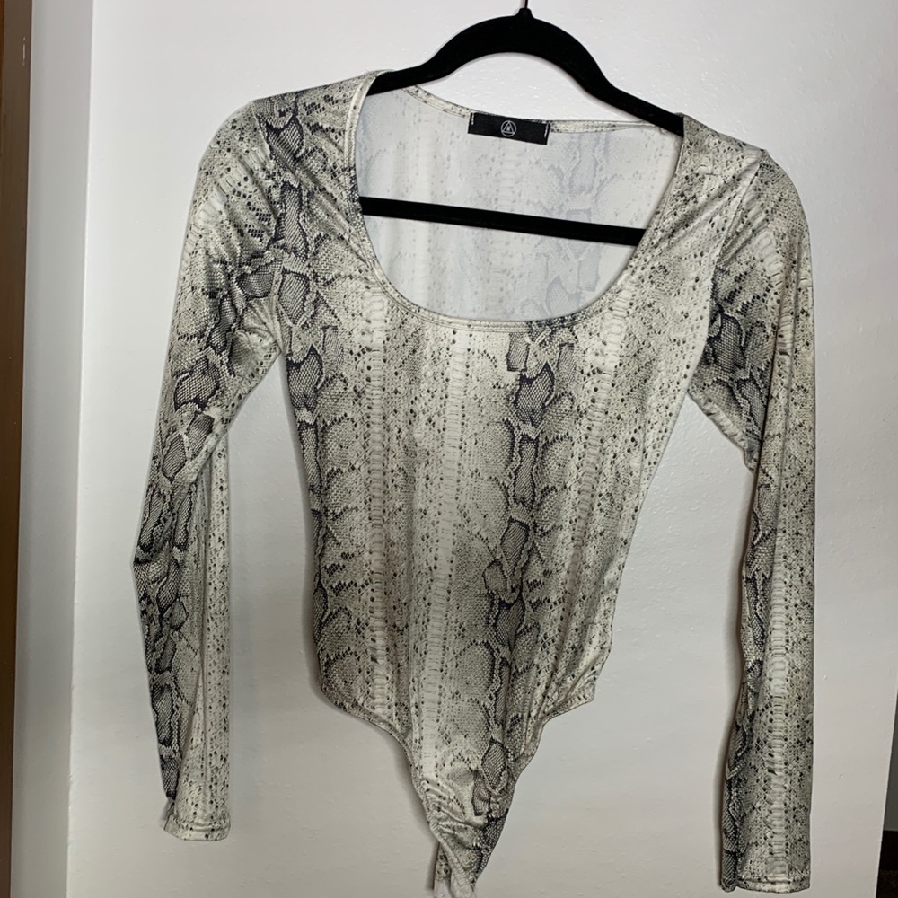 Misguided snake skin body suit